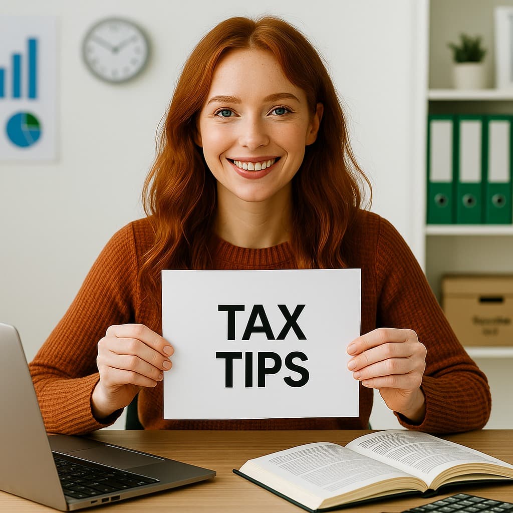 Financial consultant working at her desk