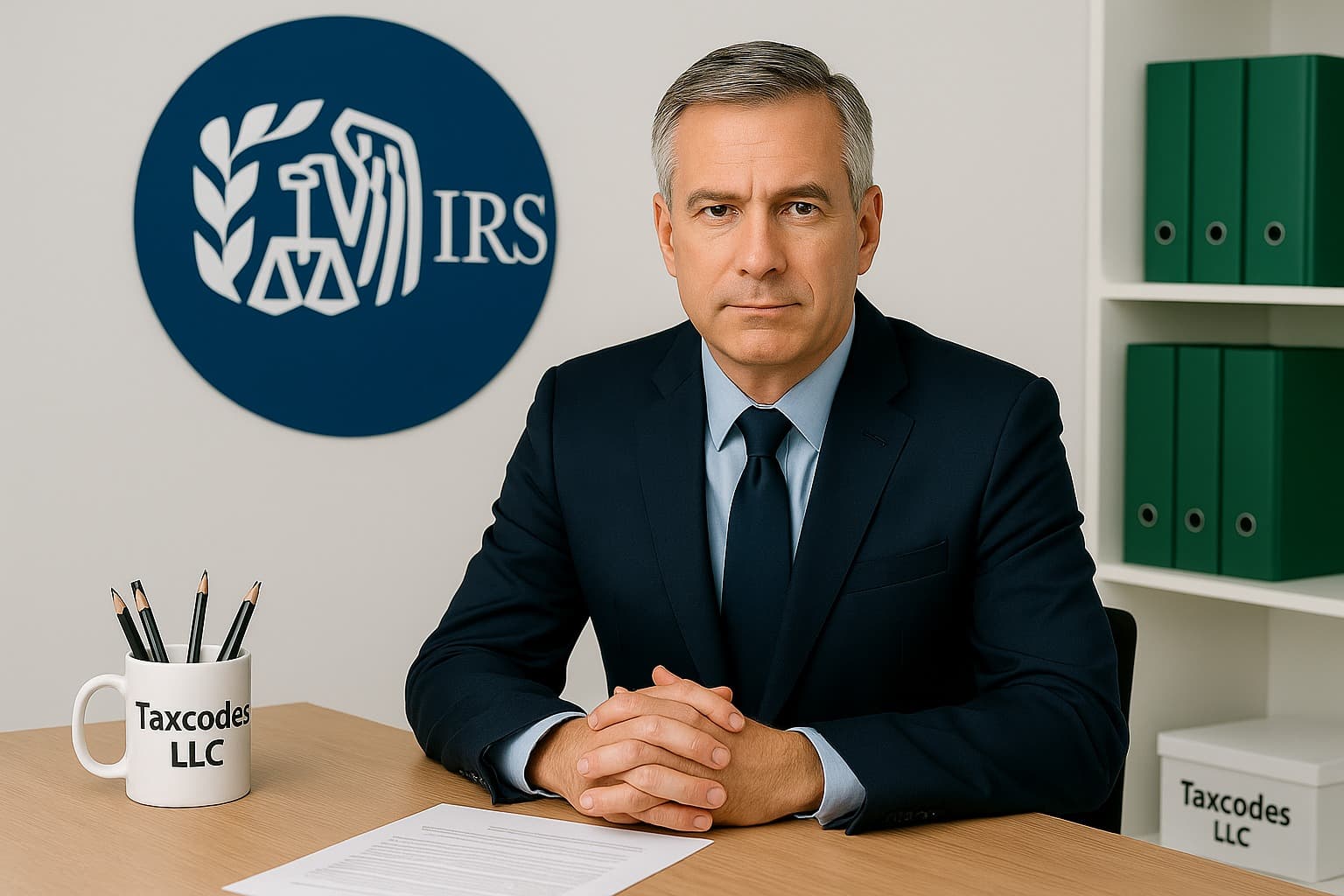 Financial consultant working at her desk